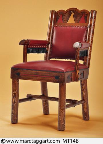 MT14B-Triple Teepee Side Chair